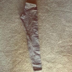 White and black flower Lululemon leggings